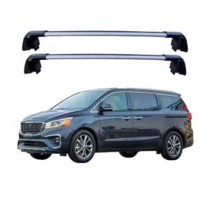 ROKIOTOEX Roof Rack Crossbars Fits 2014-2021 Kia Sedona with Factory Flush Roof Rails Luggage Cargo Box Ski Kayak