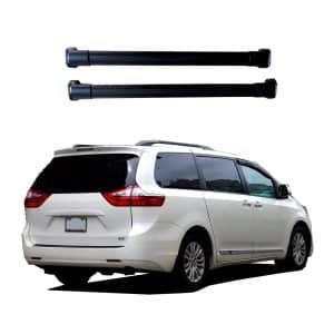 ROKIOTOEX Coyote Roof Rack Crossbars Fit for Toyota 2010-2020 Sienna XL30 Raised Side Rails, Lockable Cross Bars for