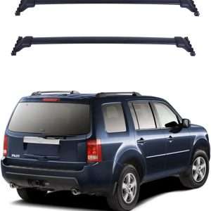 ROKIOTOEX Roof Rack Crossbars Roof Rail Cross Bars Fit 2009 to 2015 Honda Pilot - Black