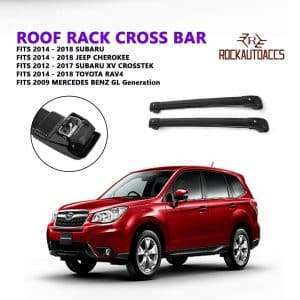 Universal Crocodile Crossbars | SUV Raised Factory Roof Rails | Black | (CRRC8479B)