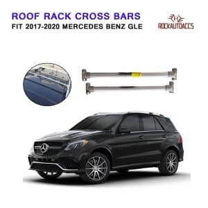 ROKIOTOEX Roof Rack Crossbar Side Rail Cross Bar Fit 2017-2019 Mercedes Benz GLE Side Rails Cargo Luggage Carrier