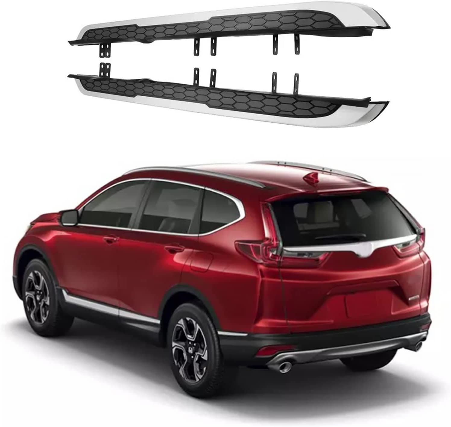 RA-JCRB-CRVS_1 Honda CRV 2017-2021 Running boards, Riser Heavy-Duty Side Step Bars Aluminum