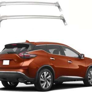 ROKIOTOEX Roof Rack Crossbars Fits Nissan Murano 2015 - 2023 Flush Side Rails Cross bars Luggage Cargo Carrier Aluminum – Silver