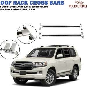 ROKIOTOEX Roof Rack Crossbars  Toyota land Cruiser FJ200 LC200 2008-2018 Baggage Luggage Carrier Roof Rail Cross Bars
