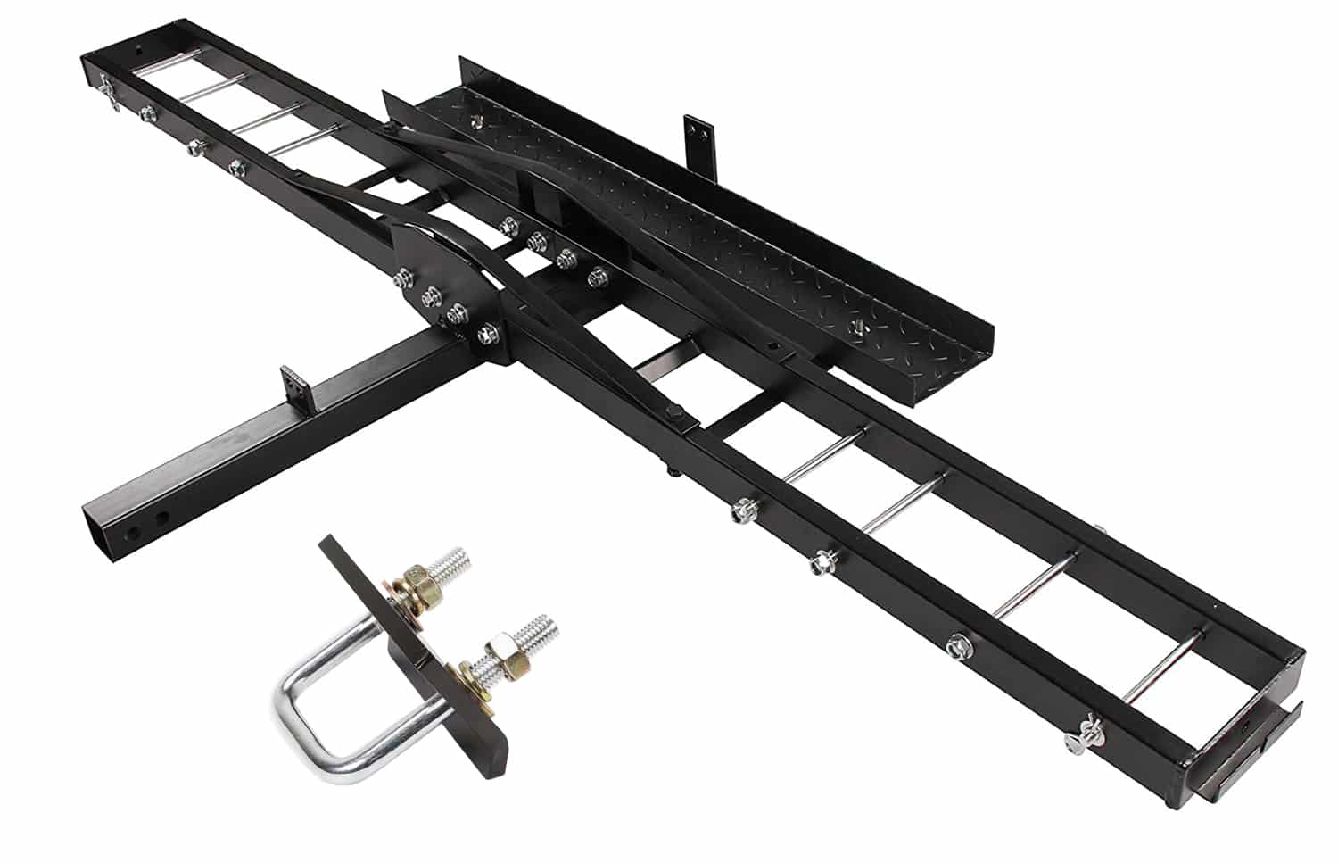 carrier ROKIOTOEX Motor Mount Electric Bike Carriers Dirt Bike Scooter Carrier 2" Hitch Receiver Mounted Rack Hauler Trailer with