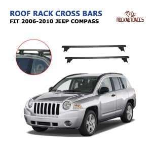 ROKIOTOEX Roof Rack Crossbars Fit 2006 to 2010 Jeep Compass Aluminum Black
