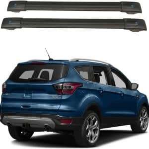 ROKIOTOEX Universal Crocodile Roof Rack Crossbars SUV Raised Factory Roof Rails Cross Bars Ski Cargo Bag Luggage Carrier