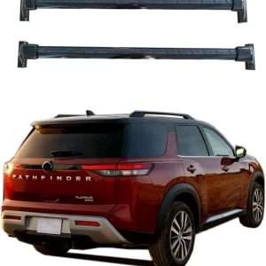 ROKIOTOEX Roof Rack Crossbars Fits 2022-2026 Nissan Pathfinder with Factory Raised Roof Rails Black