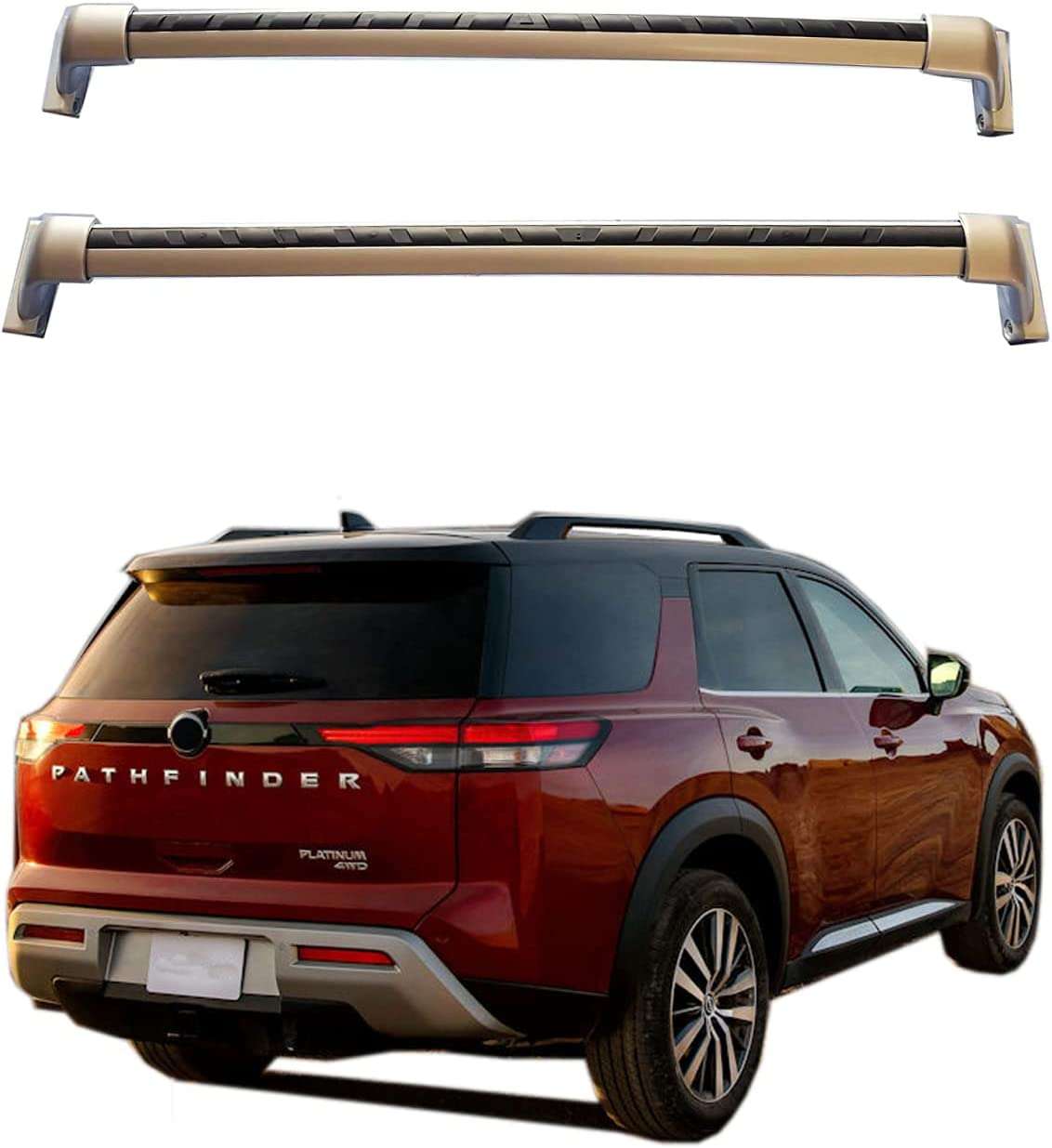 Home 2 16 Silver OEM-style crossbars for Nissan Pathfinder