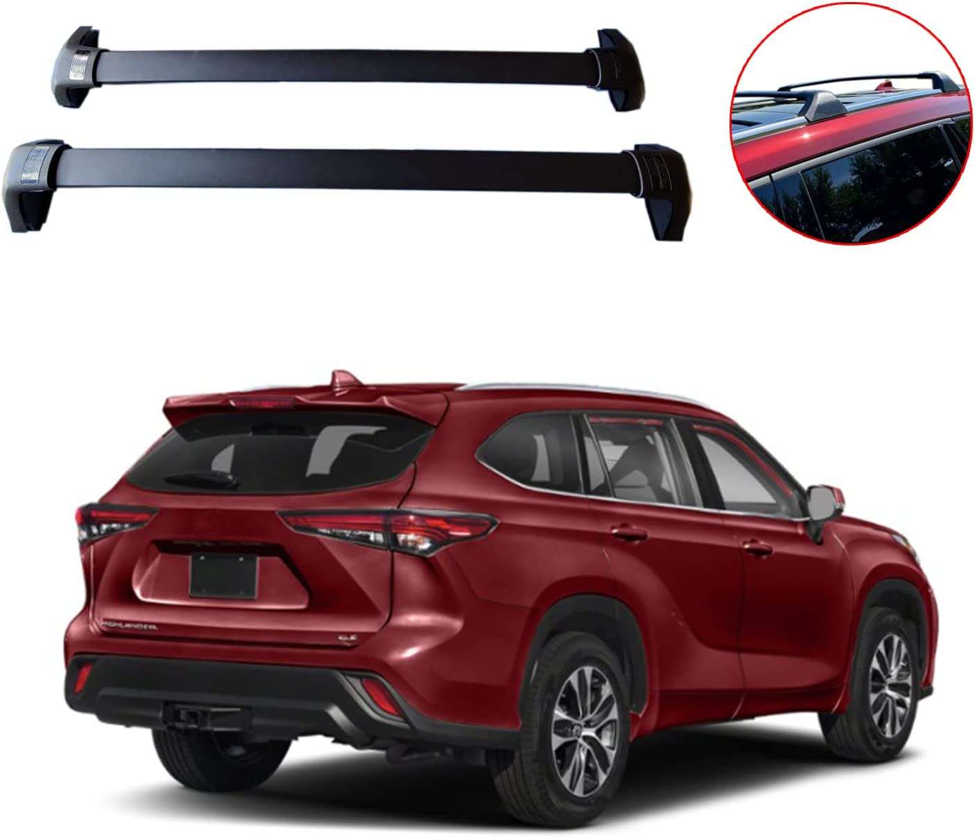Home 2 15 Black OEM-style crossbars for Toyota Highlander