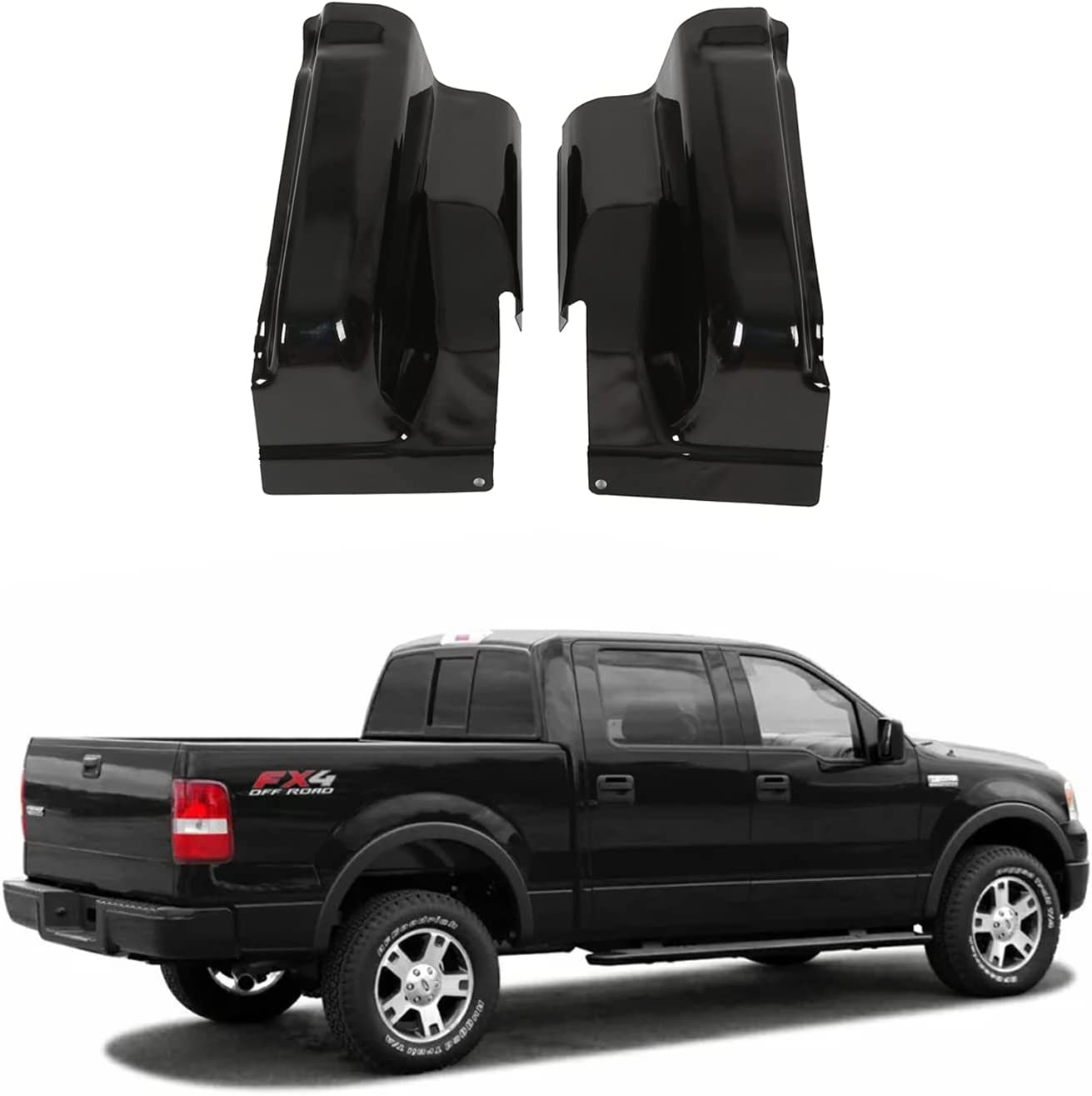 RA-HL22-C142_1 ROKIOTOEX Pickup Truck Cab Crew Corners Compatible with 2004-2008 ford F150 4 Doors Cab Corners Rust Repair Panels