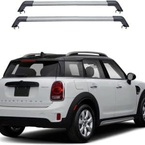 ROKIOTOEX Roof Rack Crossbars Fits 2017 - 2022 Mini Cooper with Factory Raised Roof Rails Luggage Cargo Box