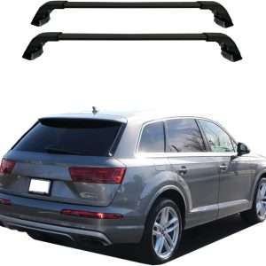 ROKIOTOEX Tiger Roof Rack Crossbars Fits Audi Q7 2016-2023 | Naked Rooftop with Factory Fixed Connection Points on