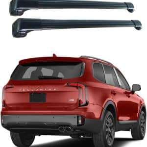 ROKIOTOEX Cobra Crossbars | Kia 2023 - 2025 Telluride Raised Rails | Black