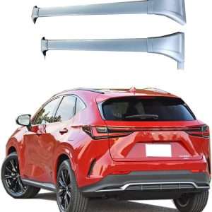OEM-style crossbars 9 ROKIOTOEX Crossbars | Lexus 2022-2026 NX | Flush Side Rails | Matte Silver