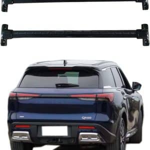 ROKIOTOEX Roof Rack Crossbars Fit for Infiniti 2022 - 2023 QX60 Pure, Luxe, Sensory, Autograph Flush Side Rails, Cross Bars for Rooftop Cargo Box Luggage, Ski Board, Bike Carrier – Gloss Black