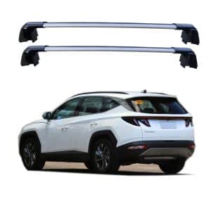 ROKIOTOEX Coyote Crossbars | 2022 - 2026 Hyundai Tucson | Flush Side Rail | Panoramic Sunroof Wind Noise