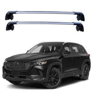 ROKIOTOEX Coyote Roof Rack Crossbars Fit for 2023-2026 Mazda CX-50 Cx50 Flush Side Rails, Lockable Cross Bars for Rooftop Cargo Box Luggage, Ski Board, Bike Carrier – Silver