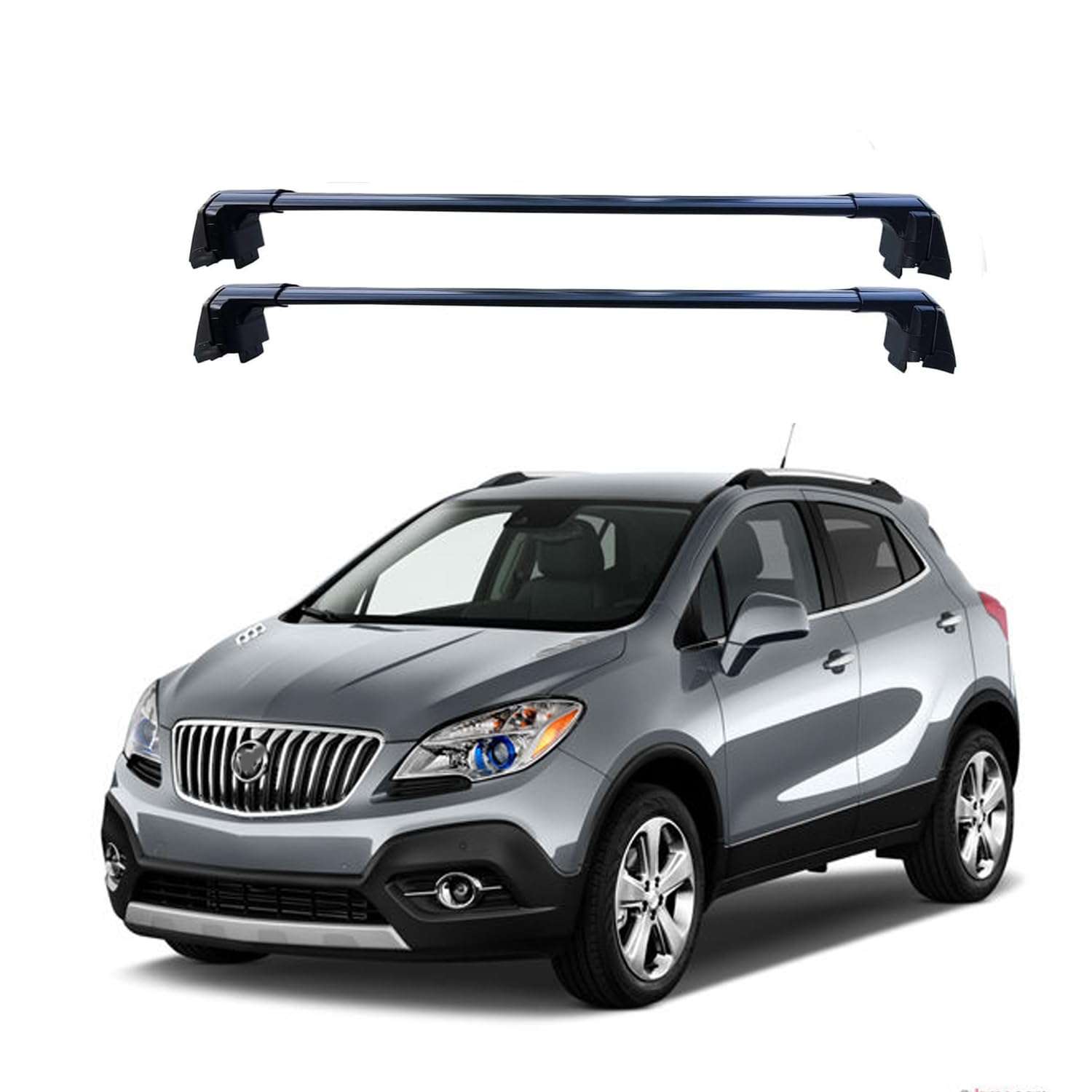 ROKIOTOEX Coyote Crossbars | 2013 – 2022 Encore| Flush Side Rail | Black - image 1 ROKIOTOEX Coyote Crossbars | 2013 – 2022 Encore| Flush Side Rail | Black