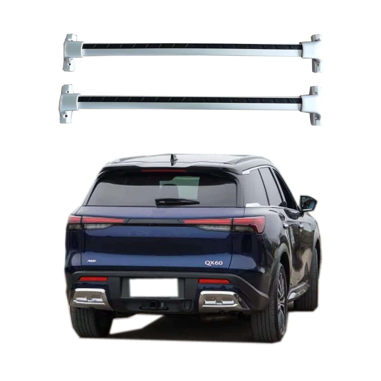 ROKIOTOEX Roof Rack Crossbars Toyota land Cruiser FJ200 LC200 2008-2018 Baggage Luggage Carrier Roof Rail Cross Bars - MAIN
