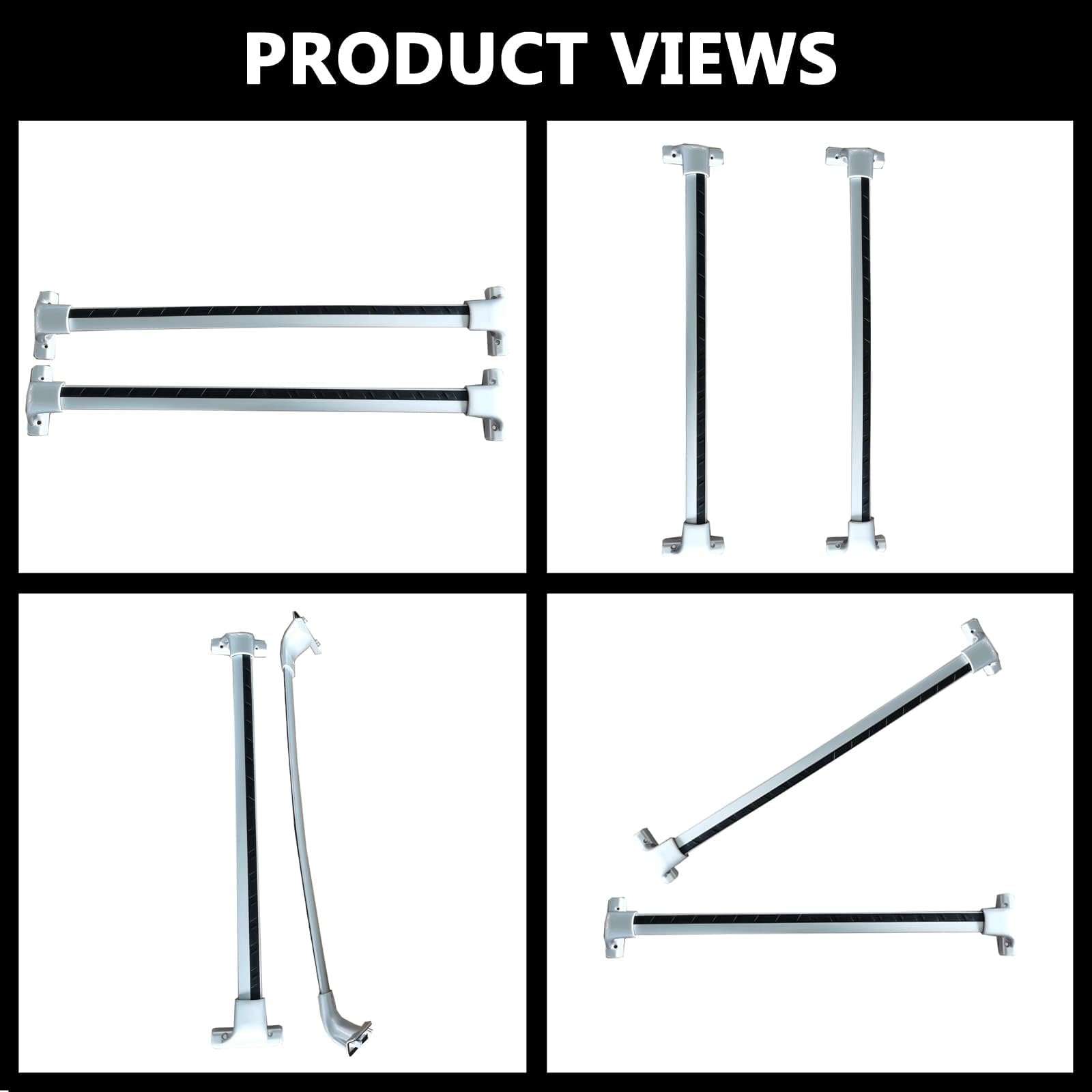 ROKIOTOEX Roof Rack Crossbars Toyota land Cruiser FJ200 LC200 2008-2018 Baggage Luggage Carrier Roof Rail Cross Bars - PT02