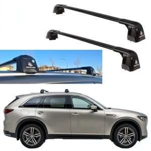 ROKIOTOEX Coyote Roof Rack Cross Bars for 2024-2026 Mazda CX-90 Flush Rail | Black