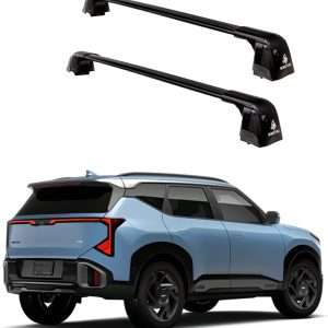 ROKIOTOEX Coyote Crossbars | 2027 KIA Seltos | Flush Side Rail | Black