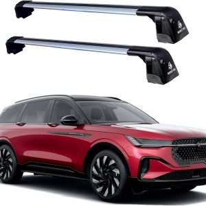 ROKIOTOEX Coyote Crossbars | 2024 - 2026 Lincoln Nautilus | Flush Side Rail | Silver