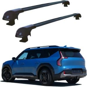 ROKIOTOEX Cobra Crossbars | 2024-2026 Kia EV9 Raised Rails | Black
