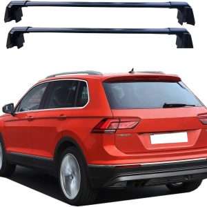 Coyote crossbars 7 ROKIOTOEX Coyote Crossbars | 2009-2017 Volkswagen | Tiguan Raised Rails | Black