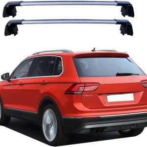 Coyote crossbars 8 ROKIOTOEX Coyote Crossbars | 2009-2017 Volkswagen | Tiguan Raised Rails | Silver