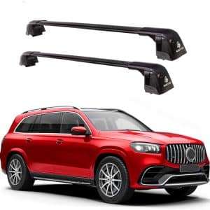 Coyote crossbars 3 ROKIOTOEX Coyote Crossbars | Mercedes-Benz 2020 – 2027 GLS Raised Rails | Black