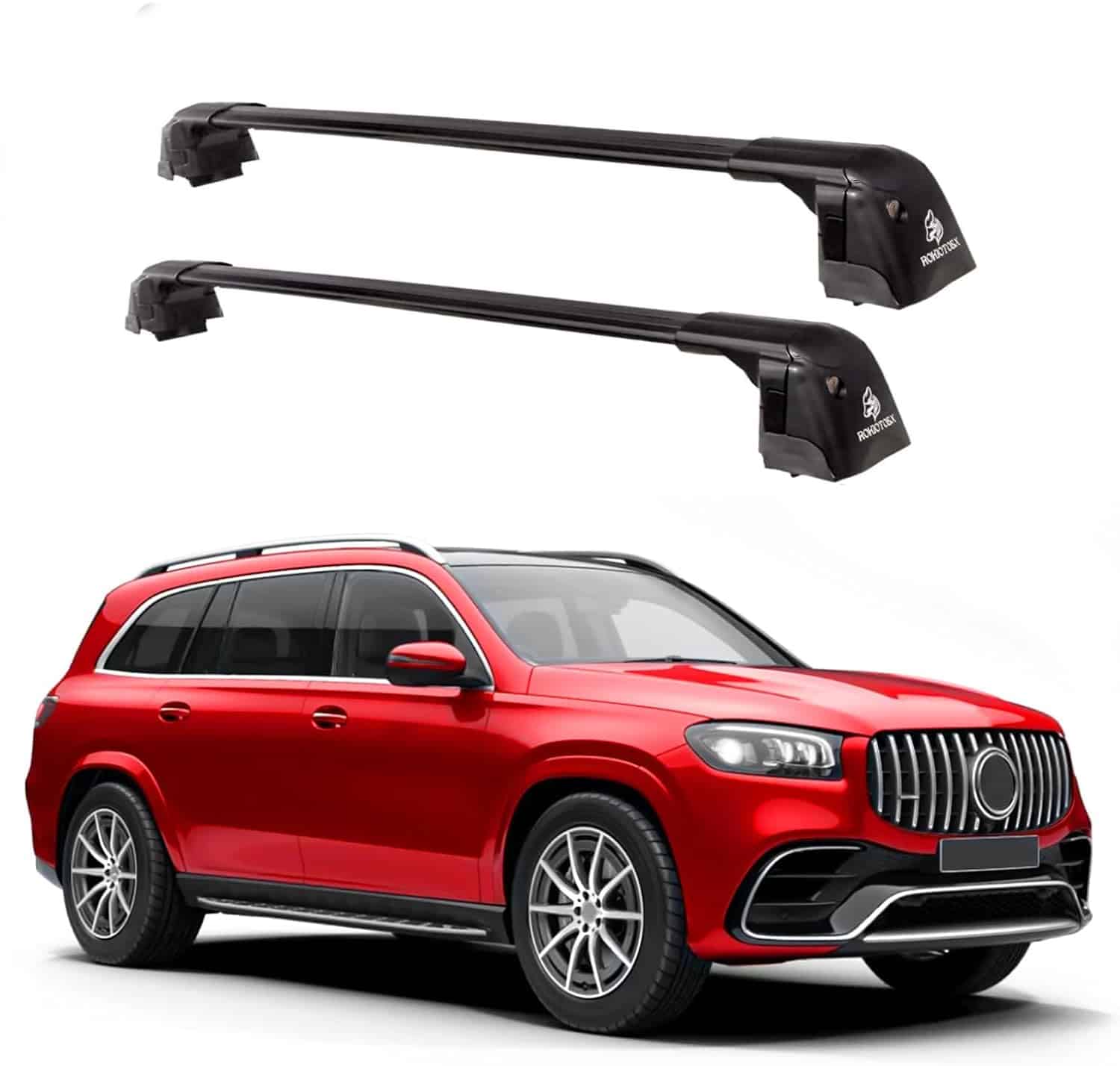 coyote gls black ROKIOTOEX Coyote Crossbars | Mercedes-Benz 2020 β 2027 GLS Raised Rails | Black