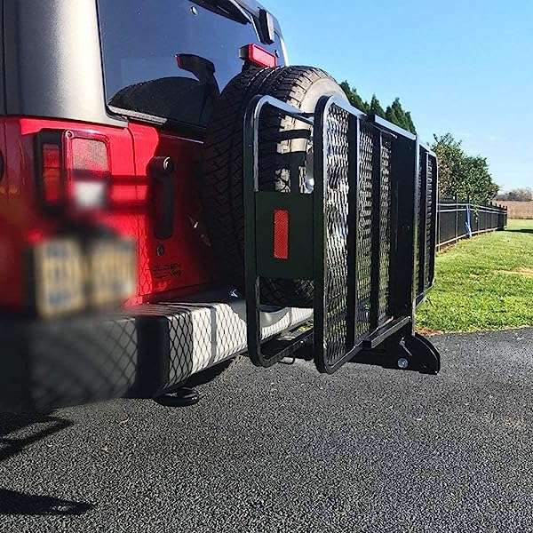 60-inch-x-24-inch-x-6-inch-Folding-Hitch-Mounted-Cargo-Carrier-Hitch-Luggage-Basket-Storage-Rack-Extra-Thick-Steel-Const-B078JDCH3Z-4