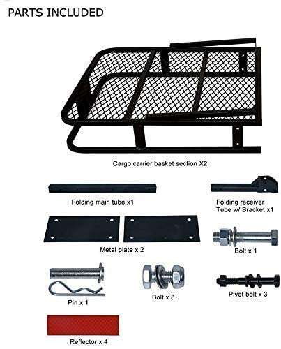 60-inch-x-24-inch-x-6-inch-Folding-Hitch-Mounted-Cargo-Carrier-Hitch-Luggage-Basket-Storage-Rack-Extra-Thick-Steel-Const-B078JDCH3Z-5