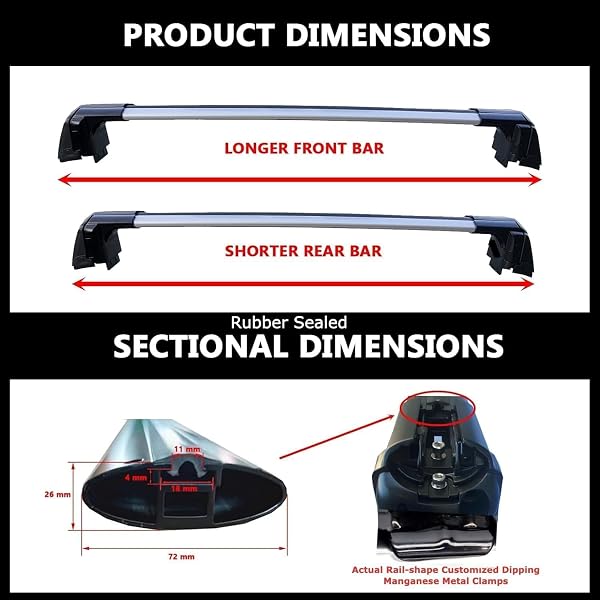 ROKIOTOEX-Cougar-Roof-Rack-Cross-Bars-for-2008-2017-Buick-Enclave-Slotted-B0DK7RRB2M-3