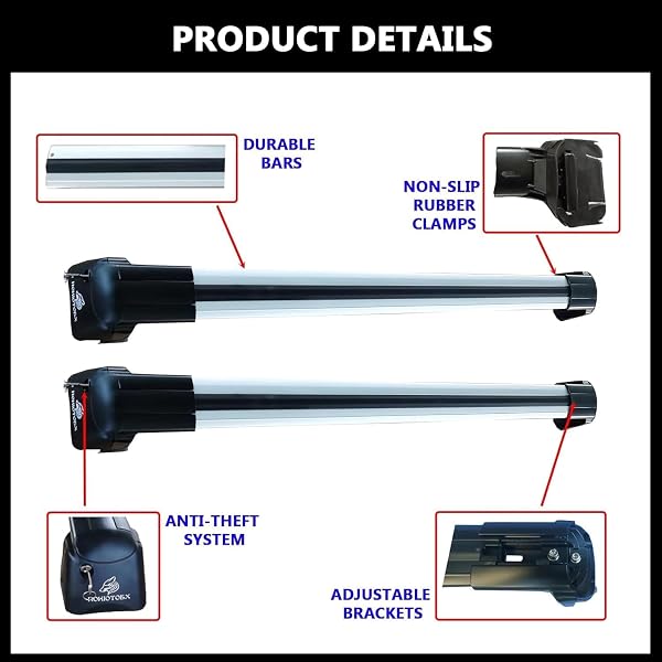 ROKIOTOEX-Cougar-Roof-Rack-Cross-Bars-for-2008-2017-Buick-Enclave-Slotted-B0DK7RRB2M-4