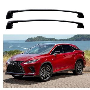 ROKIOTOEX Coyote Roof Rack Cross Bars for 2016-2022 Lexus RX Flush Rails